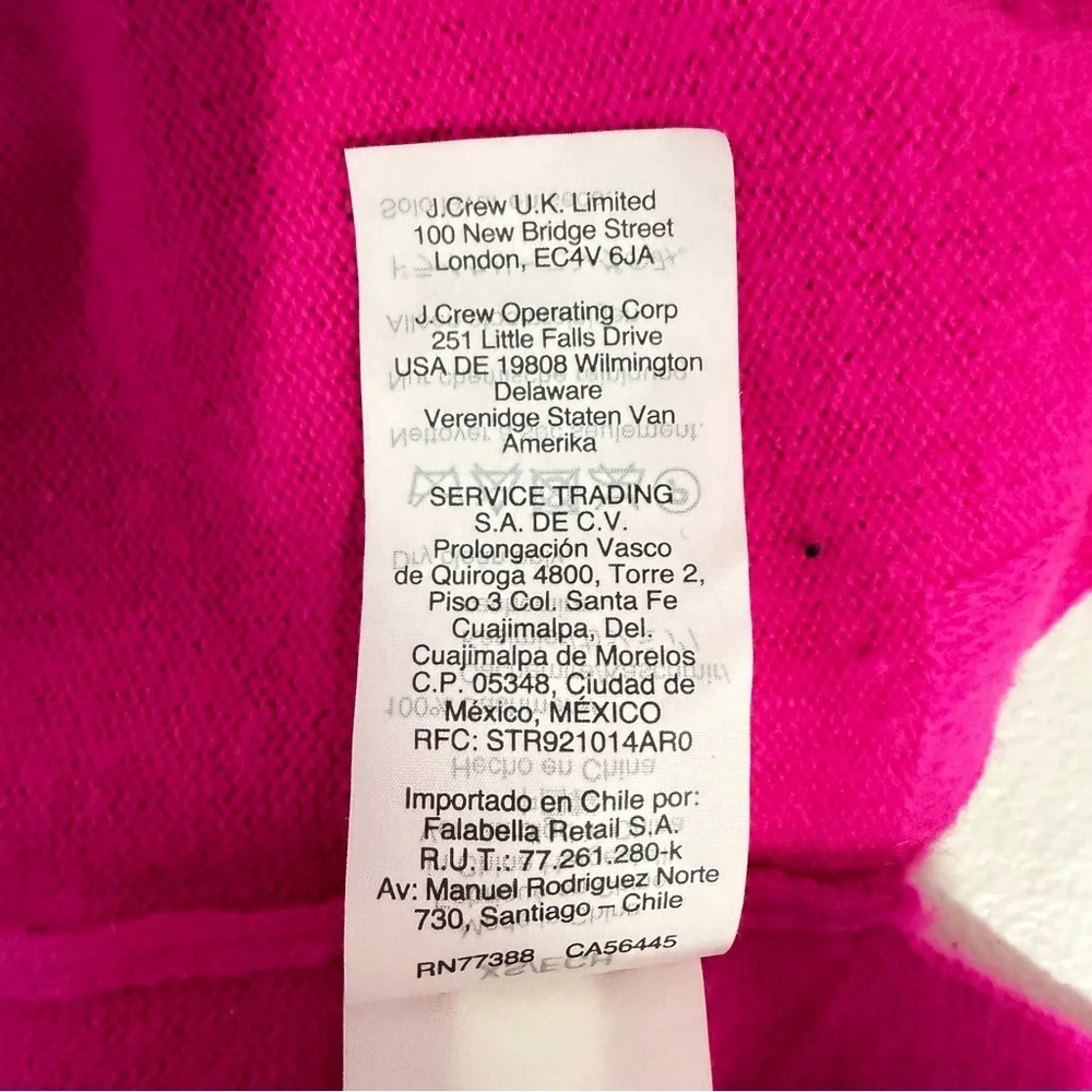 J.Crew Pink 100% Cashmere Crew Neck Sweater Size XS 23088